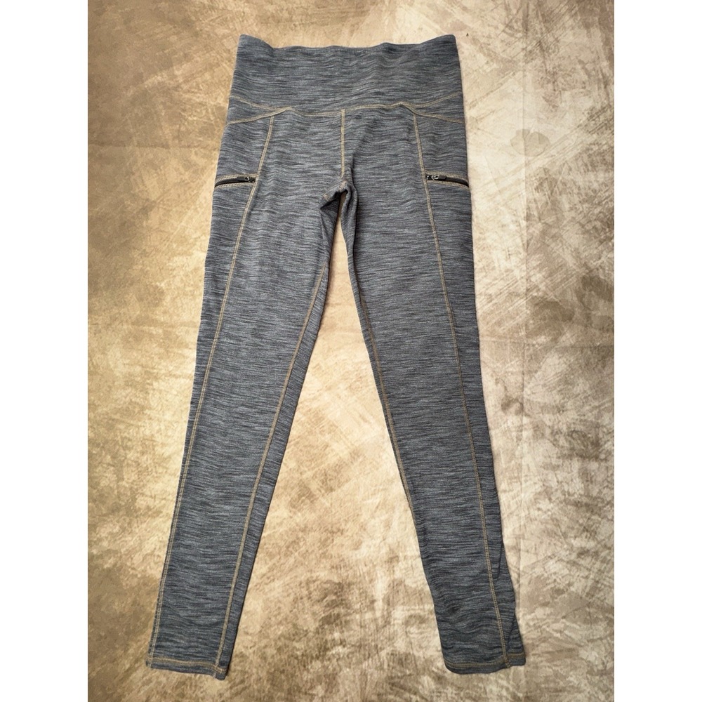 grey athleta leggings with zipper pockets size Small women's